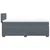vidaXL Box spring postelja z vzmetnico temno siv 90x190 cm žamet