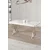 Hanah Home trpezarijski sto Raja, 130 × 80 cm, ploča u dekoru belog mermera, hromirane noge