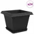 Saksije za biljke 24 pcs Crna 28,5 x 28,5 x 22 cm Plastika