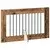 Vrata za pse s postoljem 6 pcs Staro drvo 100 x 60 cm