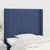 Vidaxl Vzglavje z ušesi modro 83x16x118/128 cm blago