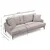 Atelier del Sofa Dvosed Papira 90x88x175cm Bež