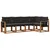 Set vanjskih sofa 5 kom. Prirodna i crna
