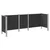 Ograda za kante za smeće Siva 315 x 85 x 115 cm Aluminij i WPC