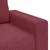 Vidaxl Dvosed vinsko rdeč 160x77x82 cm blago