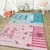 Conceptum Hypnose Tepih Hmi Kdc-91, Pravougaoni, 160 x 230 cm, Roze-plavi