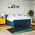 vidaXL vidaXL Box spring postelja z vzmetnico modra 180x200 cm blago, (21311024)