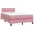 Vidaxl Box Spring postelja z vzmetnico Pink 120x220 cm Velvet