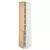 METOD Visoki element s policama/2 vrata, bela/Forsbacka hrastovina, 40x60x220 cm