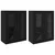 Ormarčići montirani na zid 2 pcs Crni hrast 69,5 x 34 x 90 cm