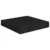 Plutajuće zidne police 2 kom crne 23 x 23,5 x 3,8 cm MDF