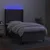 Vidaxl Box spring postelja z vzmetnico LED temno siva 90x190 cm blago