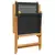 7-dijelni vrtni blagovaonski set crni poliratana i masivno drvo