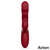 Action Velter Triple Function G-Spot Rabbit Vibrator with Clit Hitting Ball & Heating Function Bordo