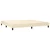 Vidaxl Box spring postelja z vzmetnico krem 200x200 cm blago