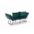 Atelier del Sofa Dvosed na razvlačenje Viper 2, Petrolej