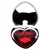 Booty Sparks Heart Gem Medium Anal Plug Red