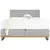 BOXSPRING KREVET siva