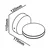 LED spoljno zidno svetlo LED/7W/230V 4000K IP65 crno