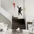 Wallity Zidna dekoracija Banksy Metal 09, 48x83 cm & 30x62 cm, 1.5 mm, Crna