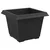 Saksije za biljke 6 pcs Crna 23 x 23 x 17,5 cm Plastika