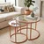 Hanah Home set klub stolova Orange-Trs-60-42-Nrd-Srk, narandžasti