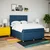 vidaXL vidaXL Box spring postelja z vzmetnico modra 140x190 cm blago, (21309251)