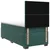 vidaXL Postelja boxspring z vzmetnico Temno zelena 90 x 200 cm Žamet