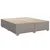 Vidaxl Box spring postelja z vzmetnico taupe 200x200 cm blago