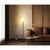 Globo 15977S - Podna lampa ROWENA 1xE27/60W/230V crna/bela