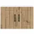 Vidaxl Omarica na steni LUCCA 2 szt. Artisan hrast 60 x 31 x 40 cm