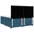 Vidaxl Box spring postelja z vzmetnico temno modra 200x200 cm žamet