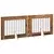 Vrata za pse s postoljem 2 pcs Staro drvo 80 x 60 cm