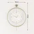 Wallity Zidni sat Mclock-00111, 58x80x7 cm, Zlatne boje