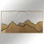 Wallity Zidna dekoracija 114x4x60cm, Bronzane boje