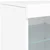 Komoda s LED svjetlima bijela 41x37x67 cm