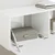 TV zidni ormar Zidne 2 pcs Sjajno bijelo 98 x 31 x 29,5 cm