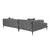 Atelier del Sofa Ugaona garnitura Como Eco, 270 cm, Antracit