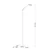 Globo 58504SS - LED dodirna podna lampa SILVIO prigušiva LED/6,5W/230V crna