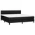 Vidaxl Box spring postelja z vzmetnico LED črna 180x200 cm blago