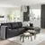 VIMLE Sofa trosed, s lenjivcem/Grann/Bomstad crna