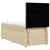 Vidaxl Box spring postelja z vzmetnico krem 100x200 cm blago