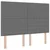 Vidaxl LED Box Spring Postelja Svetlo siva in bela. 140 x 200 cm