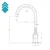 Diplon Baterija za sudoperu ST 2517, Hrom