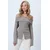 Trend Alacati Stili Ženska bluza Alc-X14527, Siva