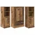 Highboard s ladicama 3 pcs Staro drvo Konstruirano drvo