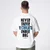 Polleo Mens Forge Oversized Statement Short Sleeve T-Shirt, White - S/M