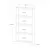 HANAH HOME Zidna polica Quatro Walnut