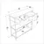 Hanah Home Komoda Latho, 90x92x30.5 cm, Crna