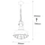 Conceptum Hypnose Luster Saglam-3716, 86cm, 30 cm, E27